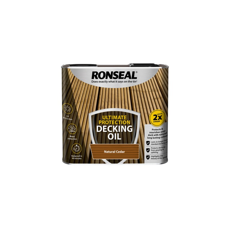 Ronseal Ultimate Protection Decking Oil 2.5L - Natural Cedar