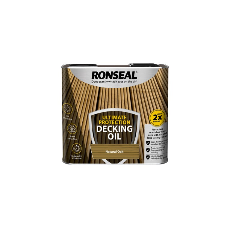 Ronseal Ultimate Protection Decking Oil 2.5L - Natural Oak