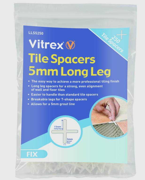 Vitrex Long Leg Tile Spacers - 5x250