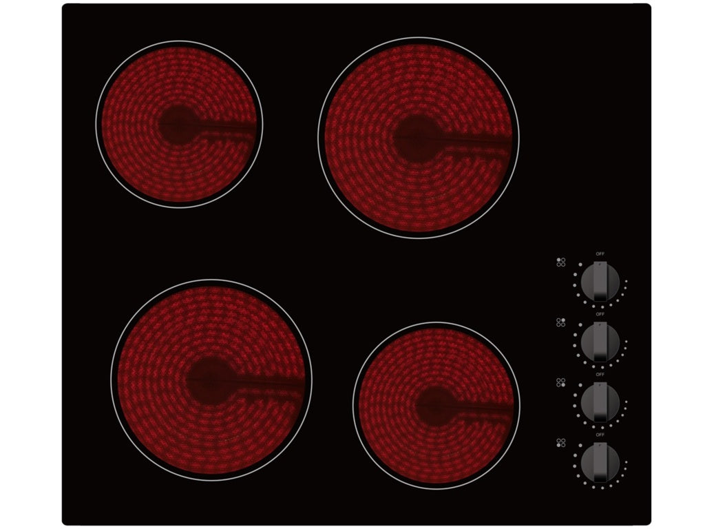 Kitchenplus 4 Zone Ceramic Hob - Manual - 600mm