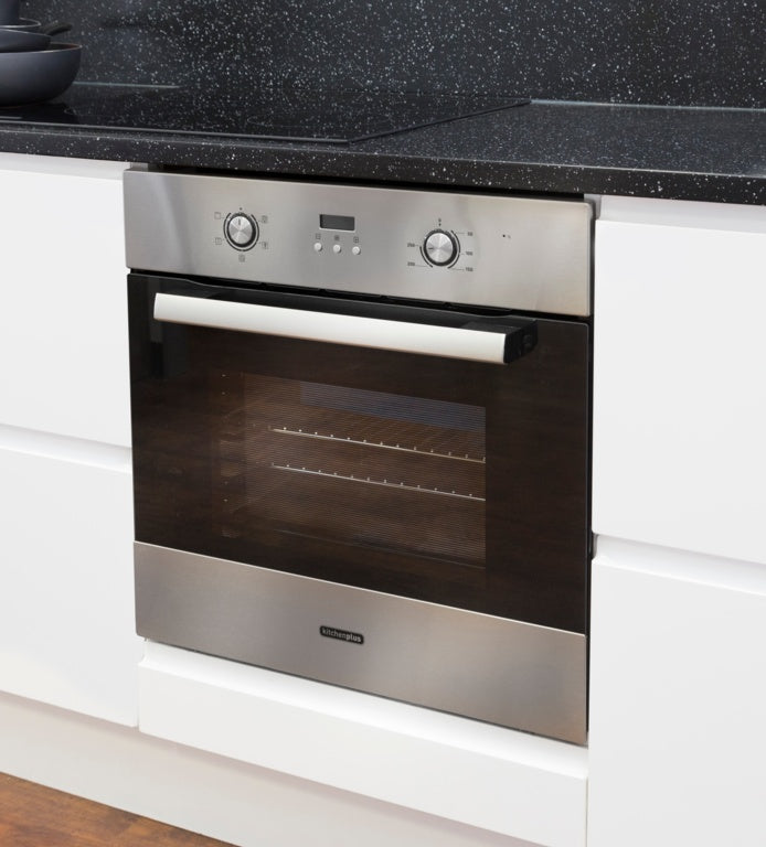 Kitchenplus Stainless Steel Electric Single Fan Oven - 600mm