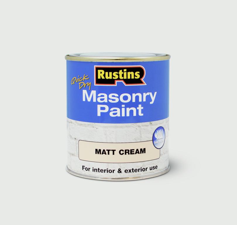 Rustins Masonry Paint 500ml - Cream