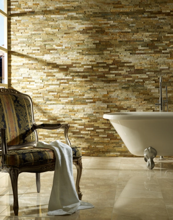 Verona Split Face Wall Tile - Oyster