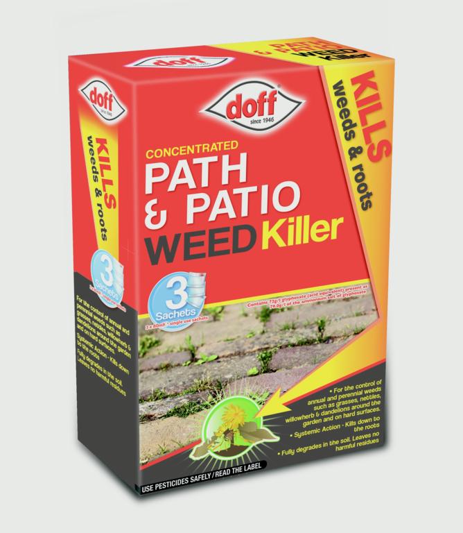 Doff Path & Patio Weedkiller 3 Sachet - 3 x 80ml Concentrate