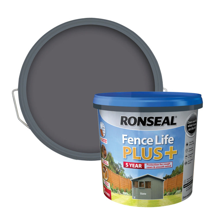 Ronseal Fence Life Plus 5L - Slate