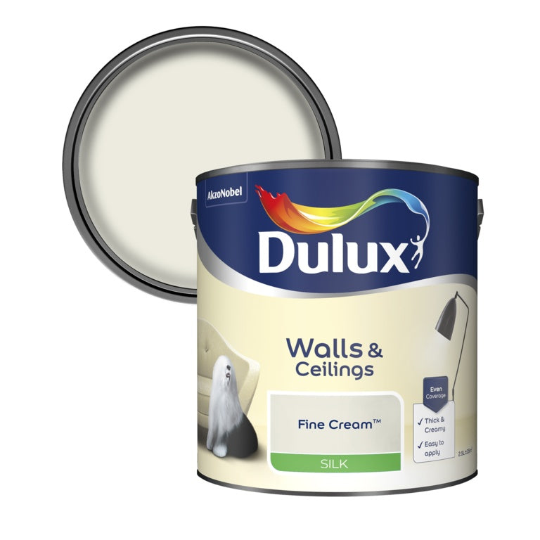 Dulux Silk 2.5L - Fine Cream