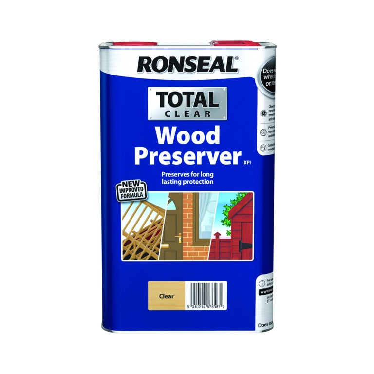 Ronseal Total Wood Preserver 5L - Clear