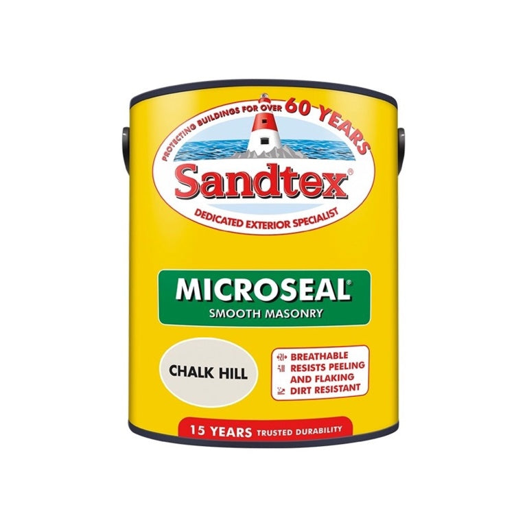 Sandtex Smooth Masonry Paint 5L - Chalk Hill