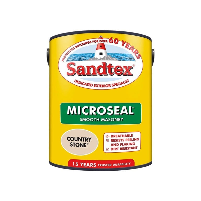 Sandtex Smooth Masonry Paint 5L - Country Stone