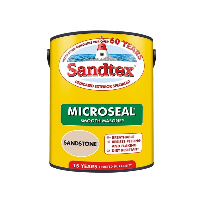 Sandtex Smooth Masonry Paint 5L - Sandstone