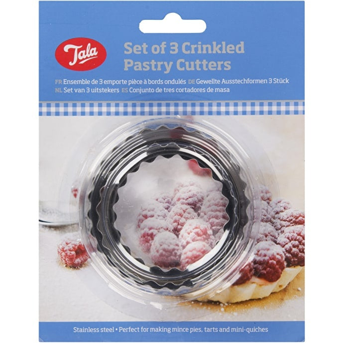 Tala Crinkled Pastry Cutters - Set 3
