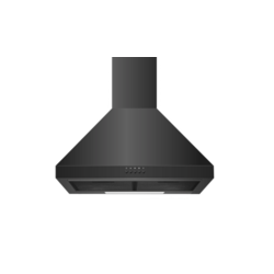 Kitchenplus Black Coating Steel Cooker Hood - 600mm
