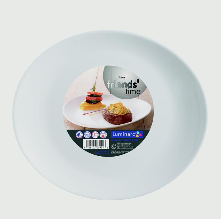 Luminarc Friends Time Steak Plate - 30cm
