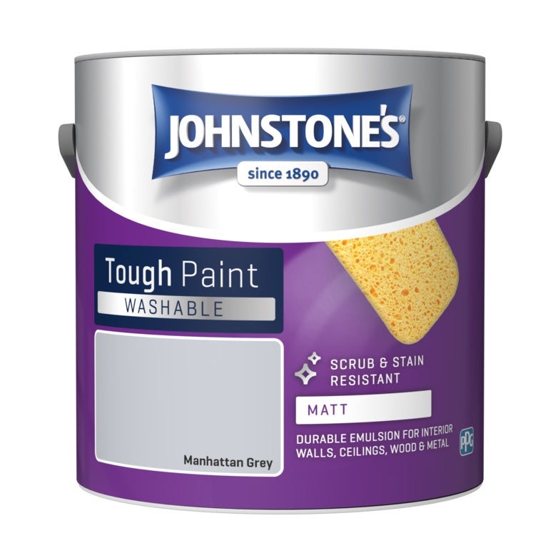 Johnstone's Washable Matt 2.5L - Manhattan Grey