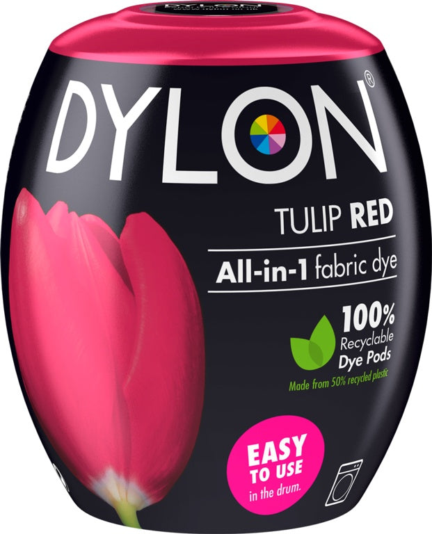 Dylon All in 1 Fabric Dye - Tulip Red