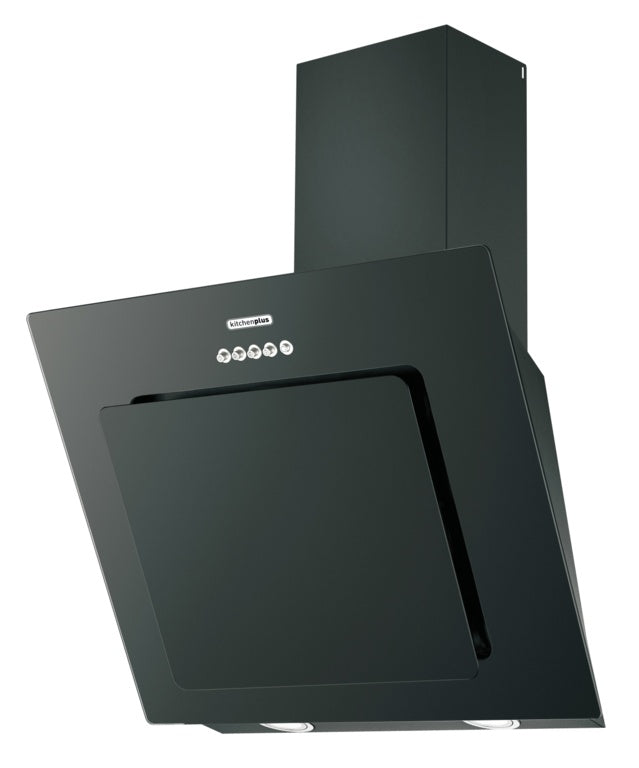 Kitchenplus Black Vertical Cooker Hood - 600mm