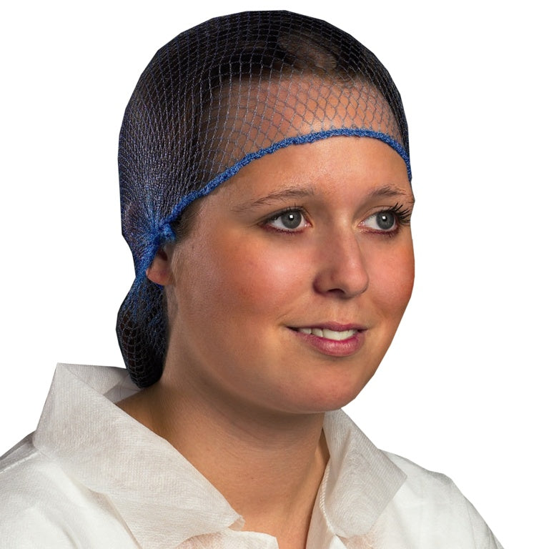 Dennys Disposable Hair Nets Blue - 1 Size