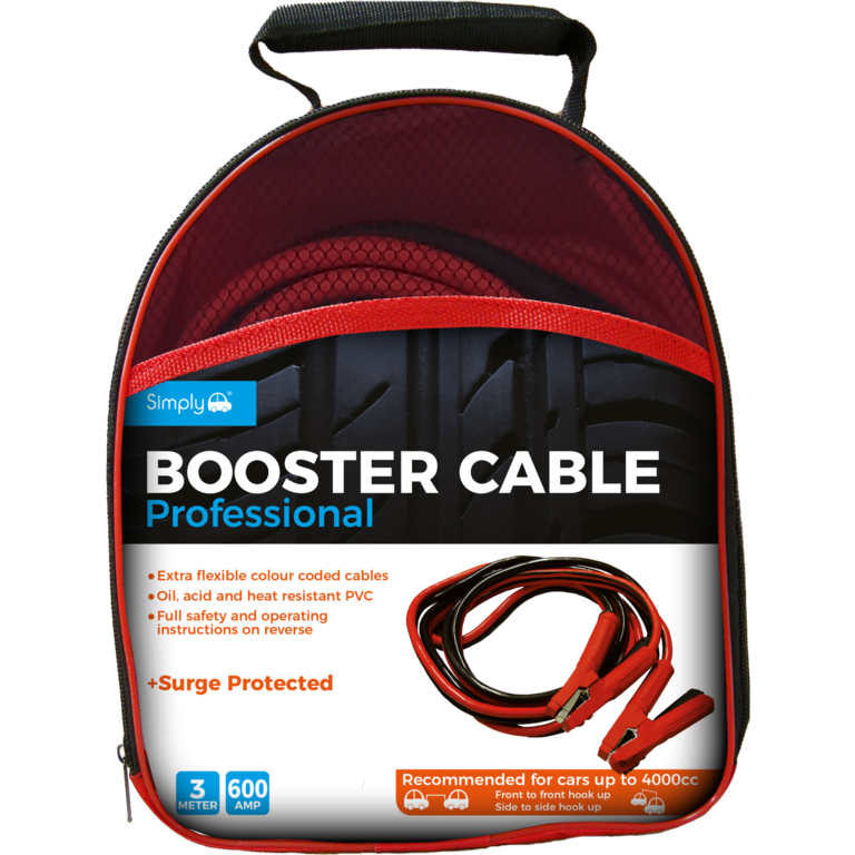 Simply Brand's Professional Jump Leads - 600 amp x 3m
