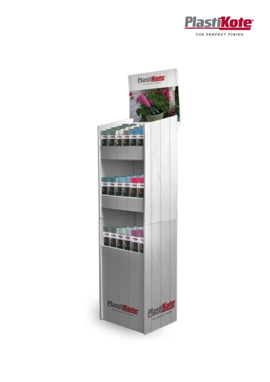 PlastiKote Garden Spray Stock Stand Deal - 72 Can Display