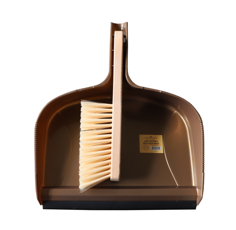 Groundsman Giant Dustpan & Beech Wood Brush - 12"