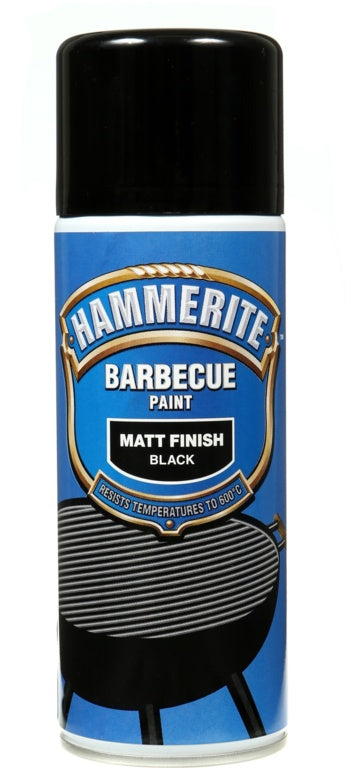 Hammerite Barbecue Paint 400ml Aerosol - Matt Black