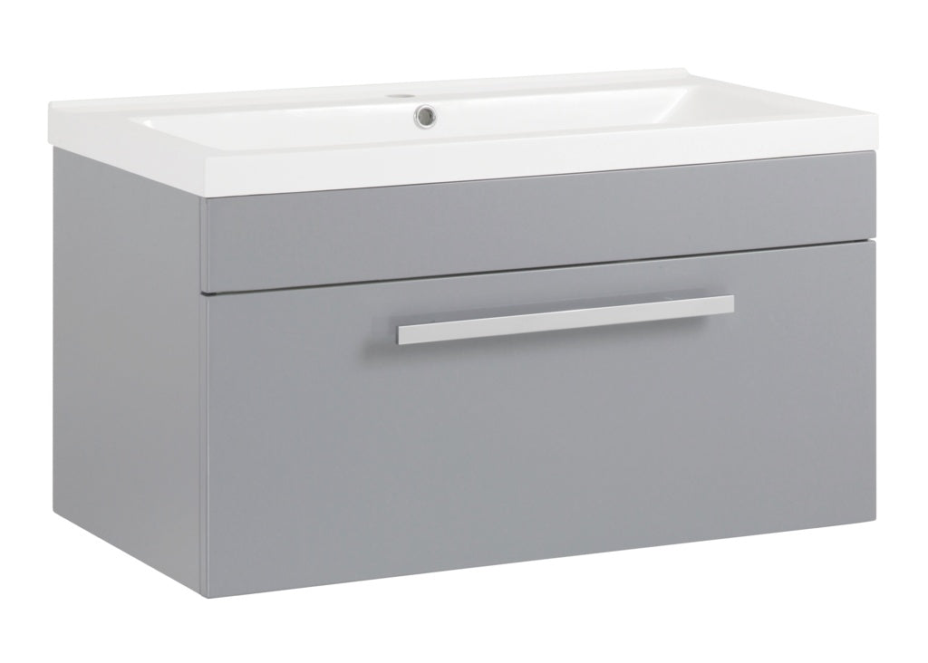 SP Avalon Grey Wall Hung Drawer Basin Unit - 800mm