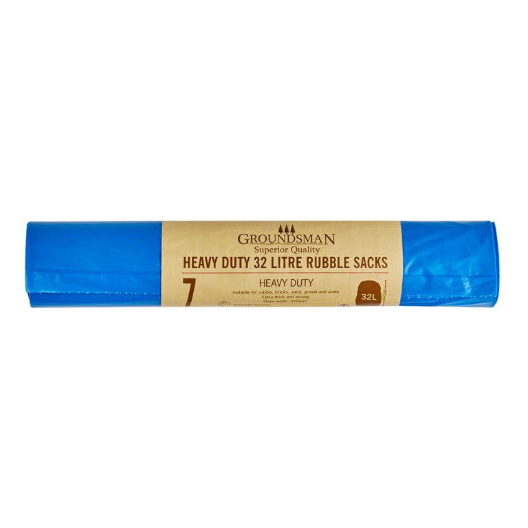 Groundsman Heavy Duty Rubble Sacks - 32L - Roll of 7