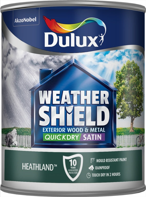 Dulux Weathershield Quick Dry Satin 750ml - Heathland