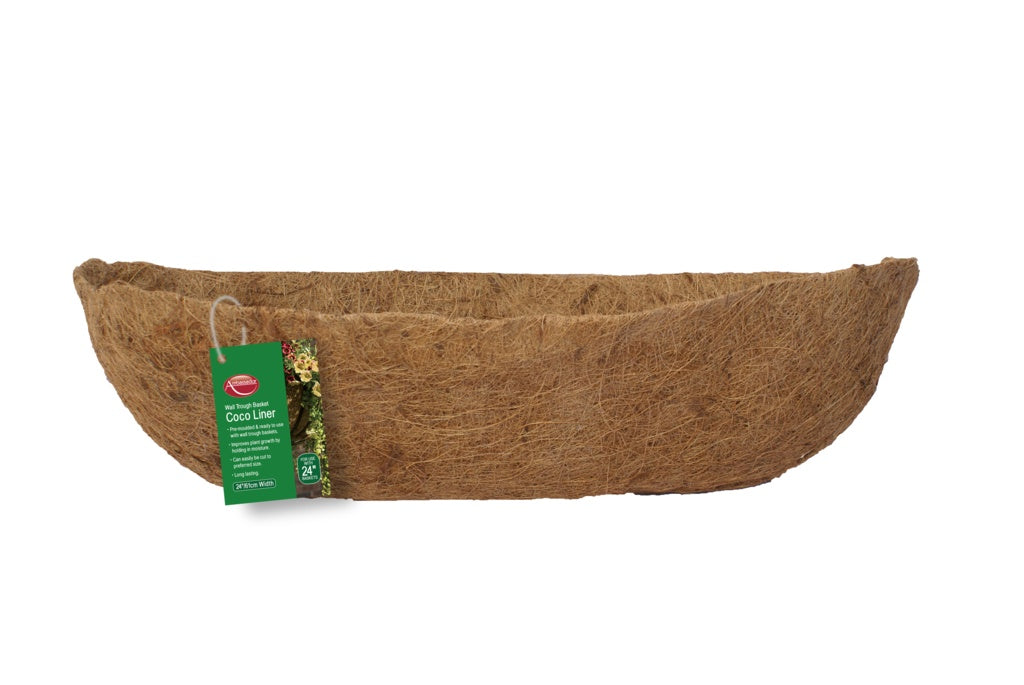 Ambassador Wall Trough Basket Coco Liner - 24"