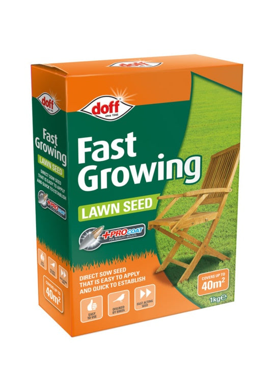 Doff Fast Acting Lawn Seed With Procoat - 1kg