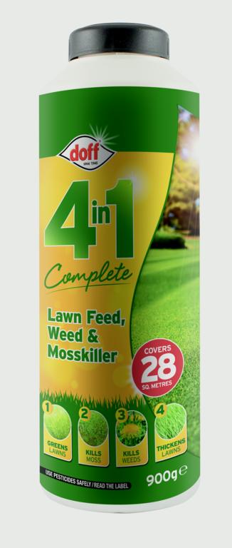 Doff 4 In 1 Complete Lawn Feed, Weed & Mosskiller - 1kg