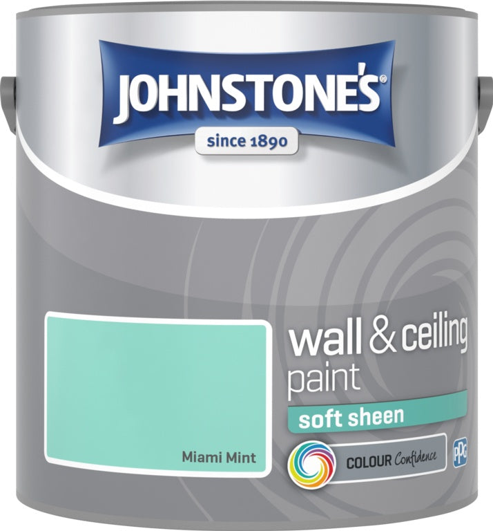 Johnstone's Wall & Ceiling Soft Sheen 2.5L - Miami Mint