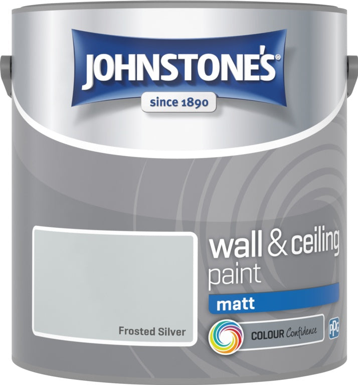 Johnstone's Wall & Ceiling Matt 2.5L - Frosted Silver