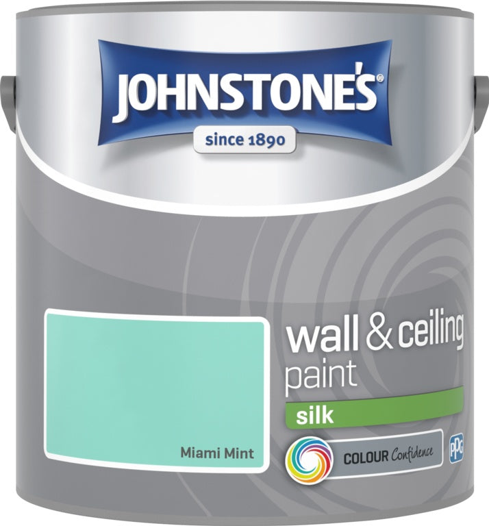 Johnstone's Wall & Ceiling Silk 2.5L - Miami Mint