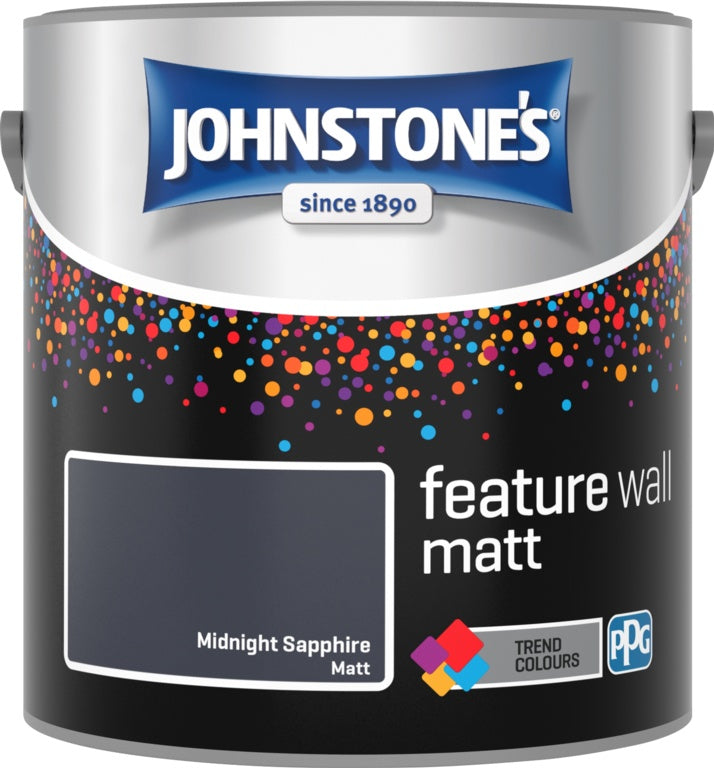 Johnstone's Feature Wall Matt 2.5L - Midnight Sapphire