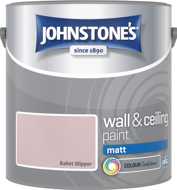 Johnstone's Wall & Ceiling Matt 2.5L - Ballet Slipper