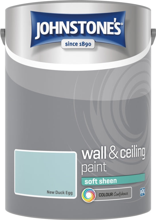 Johnstone's Wall & Ceiling Soft Sheen 5L - New Duck Egg