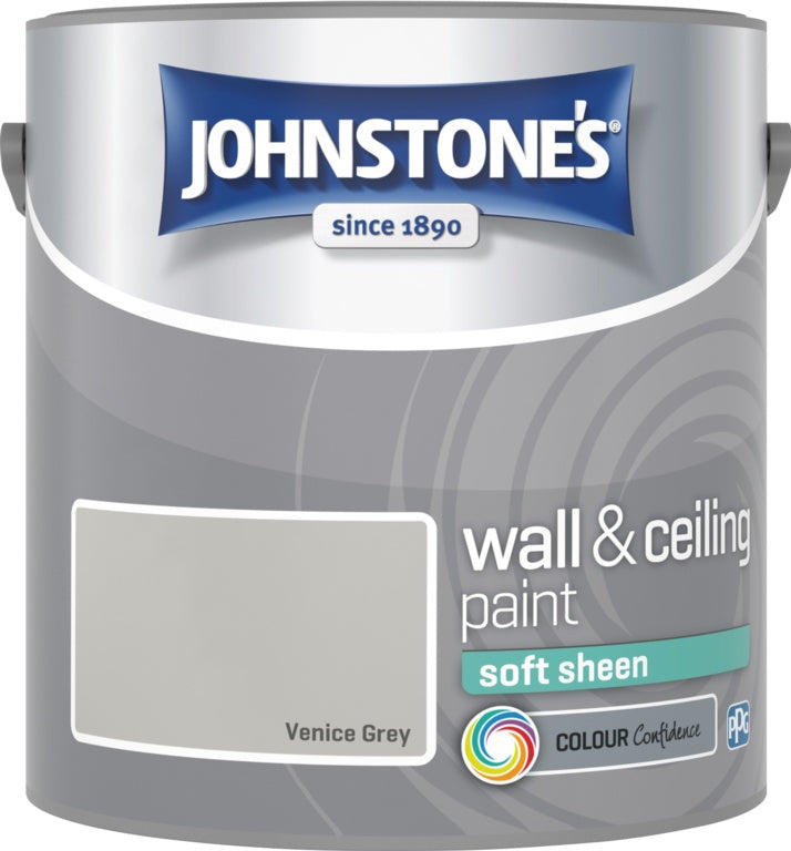 Johnstone's Wall & Ceiling Soft Sheen 2.5L - Venice Grey