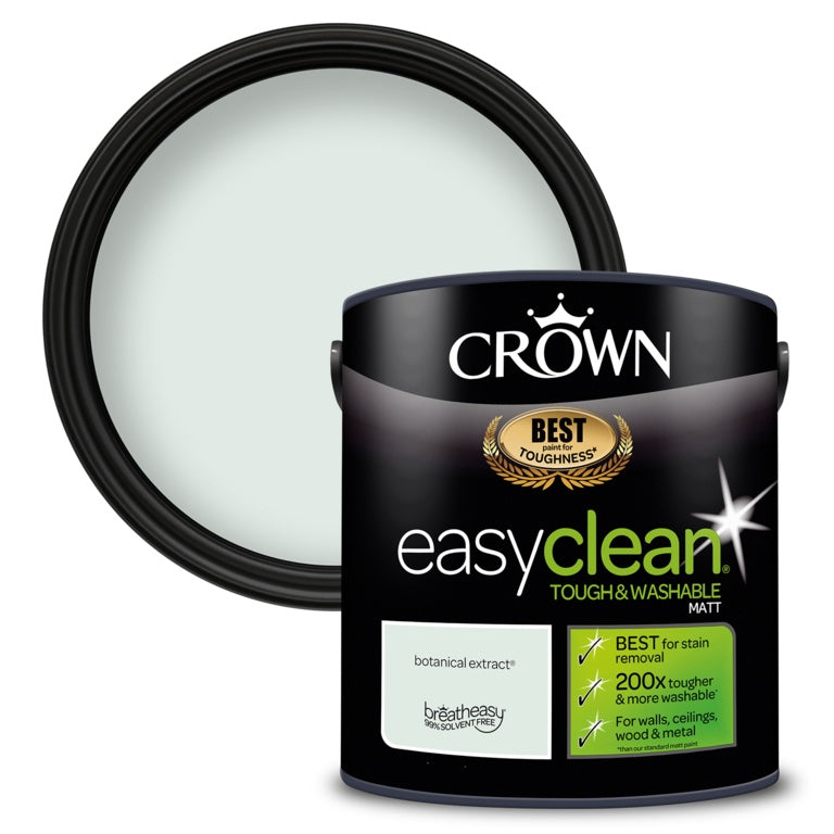 Crown Easyclean Matt Emulsion - 2.5L Botanical Extract