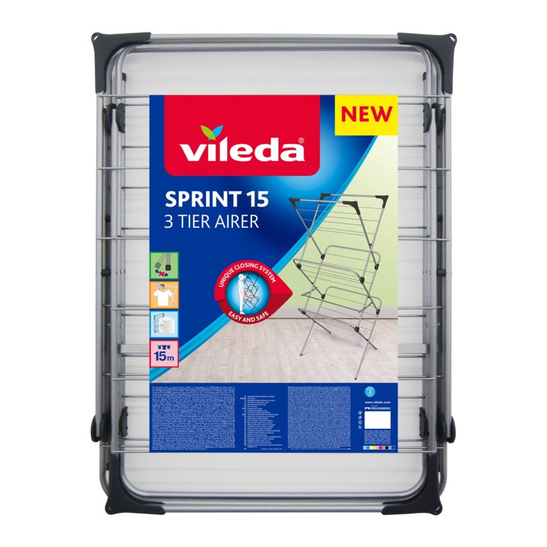 Vileda 15m Sprint Indoor Airer - 3 Tier