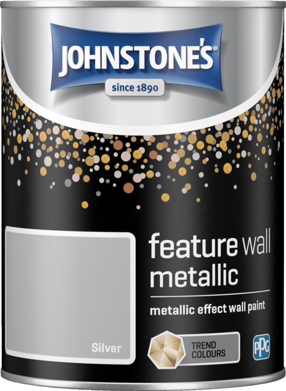 Johnstone's Feature Wall Metallic 1.25L - Silver