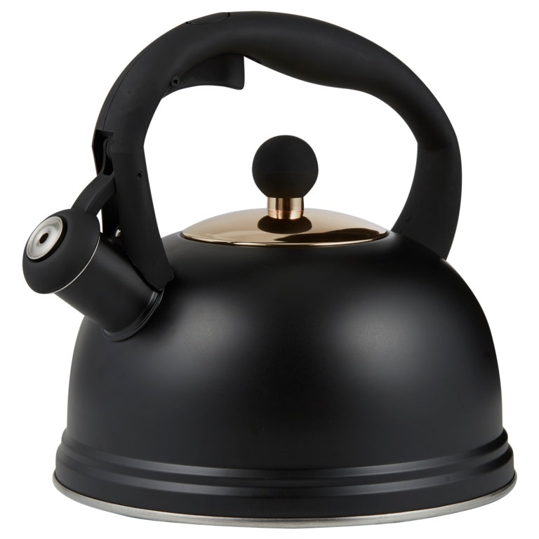 Typhoon Otto Whistling Kettle - Black