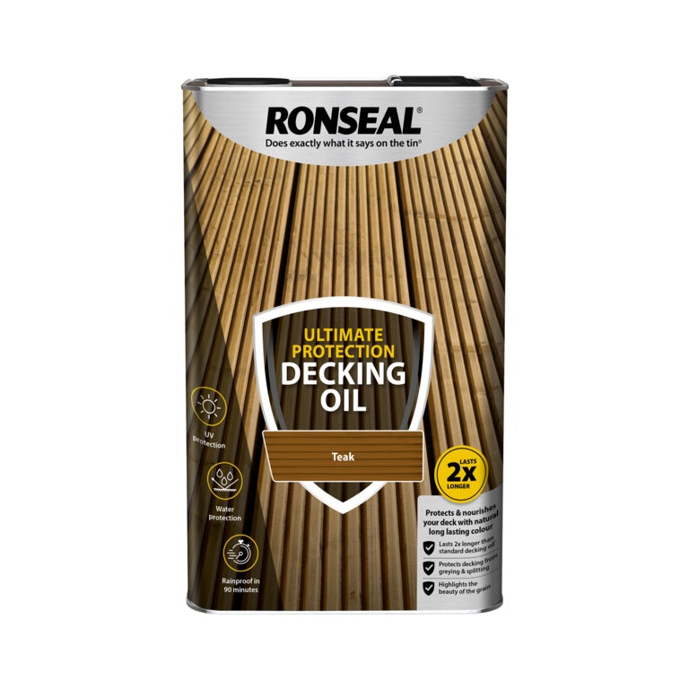 Ronseal Ultimate Protection Decking Oil 5L - Teak