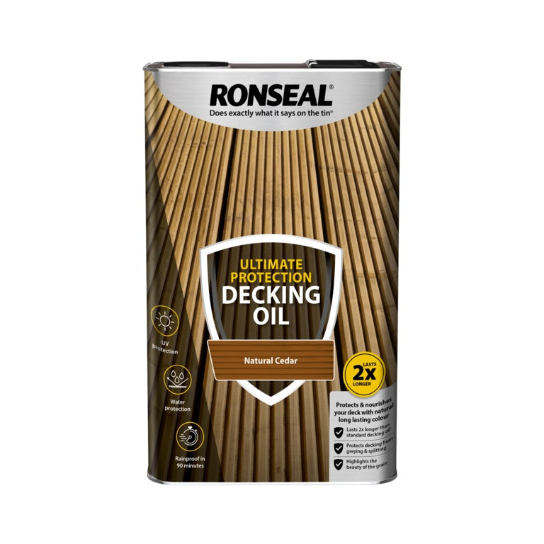 Ronseal Ultimate Protection Decking Oil 5L - Natural Cedar
