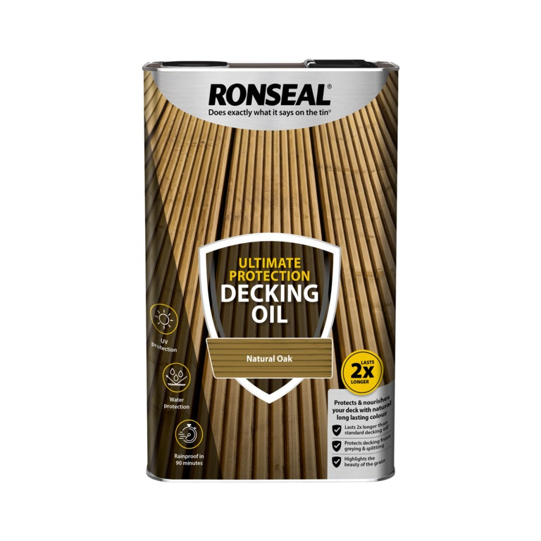 Ronseal Ultimate Protection Decking Oil 5L - Natural Oak