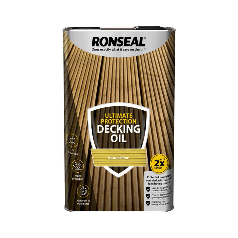Ronseal Ultimate Protection Decking Oil 5L - Natural Pine