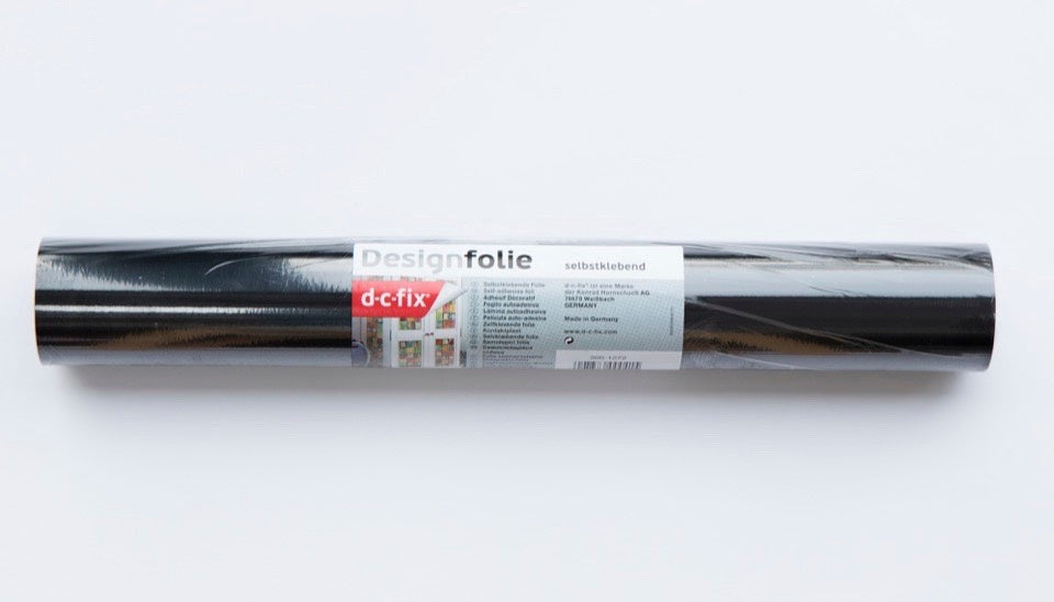 d-c-fix® Self Adhesive Film - Glossy Black - 45cm x 15m
