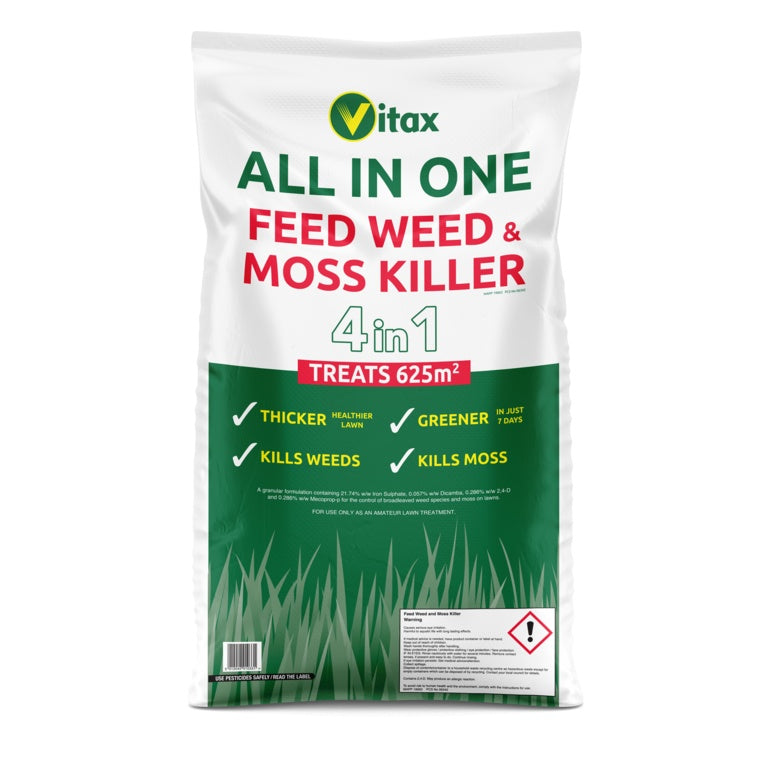 Vitax All In One Feed Weed & Moss Killer - 625sqm Bag