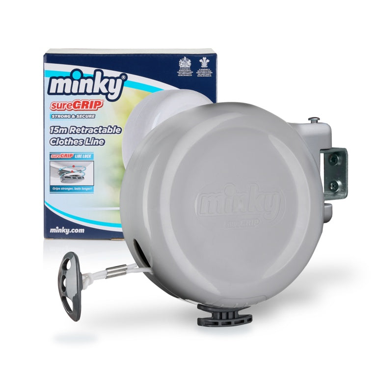 Minky Suregrip Retractable Clothes Line - 15m