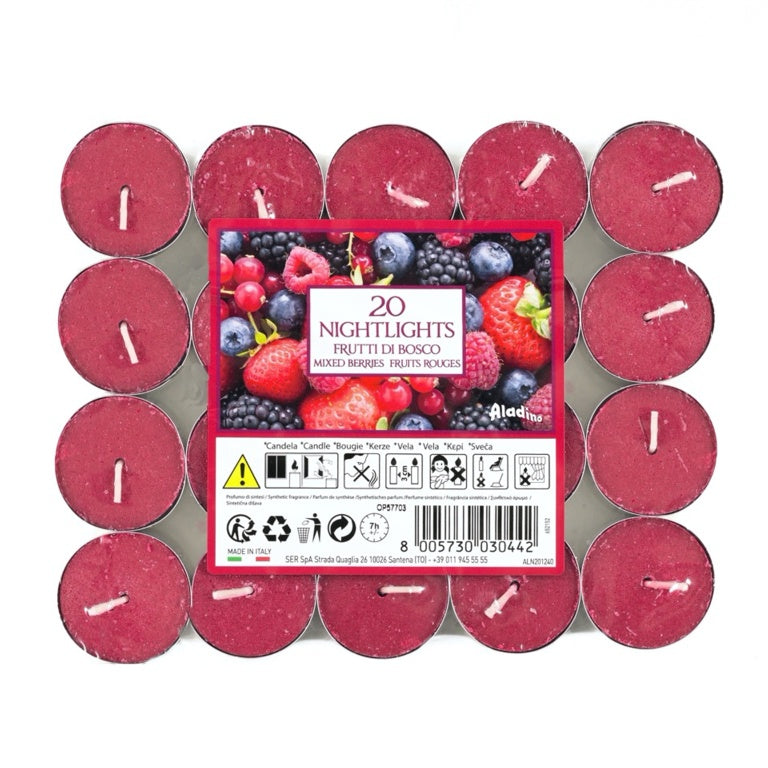 Aladino 7 Hour Nightlights Pack 20 - Mixed Berries